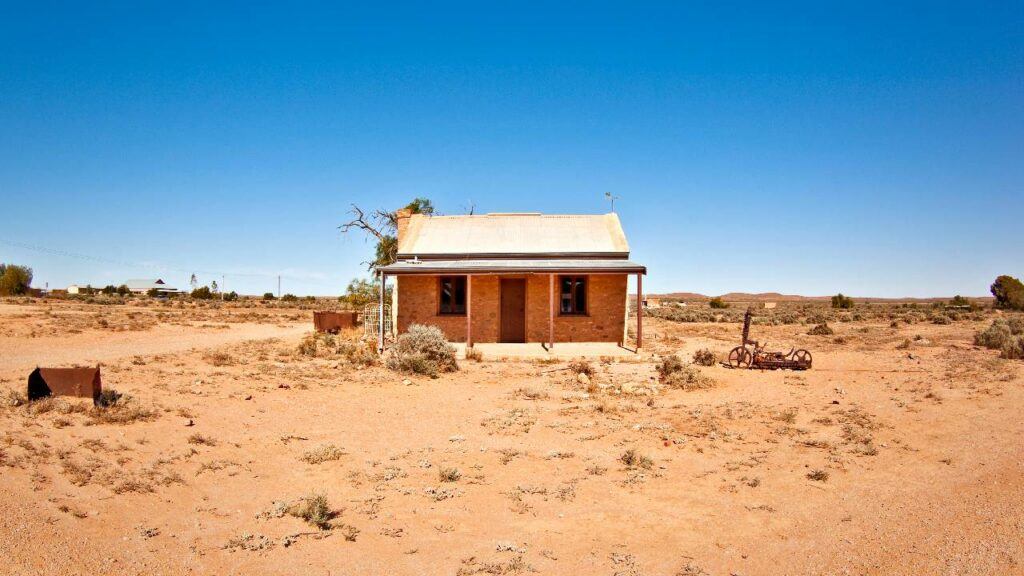 House in desert
